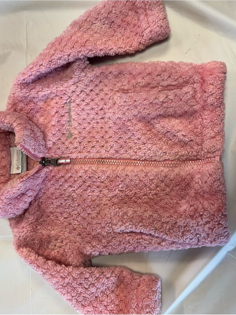 Columbia Kids Pink Sherpa Zip Jacket